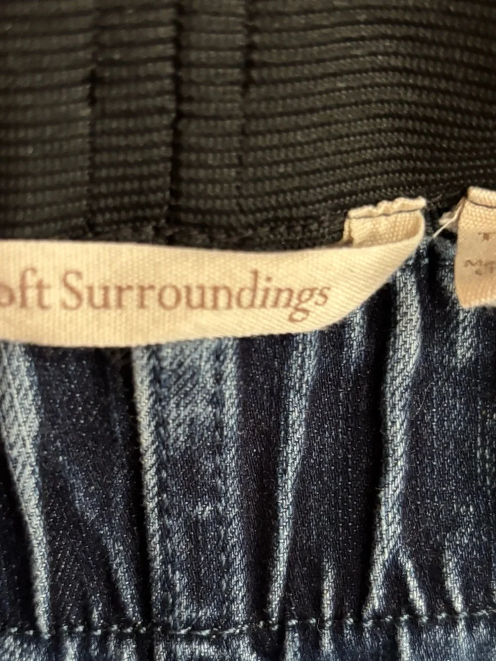 Soft Surroundings Pull-On Wide Leg Jeans